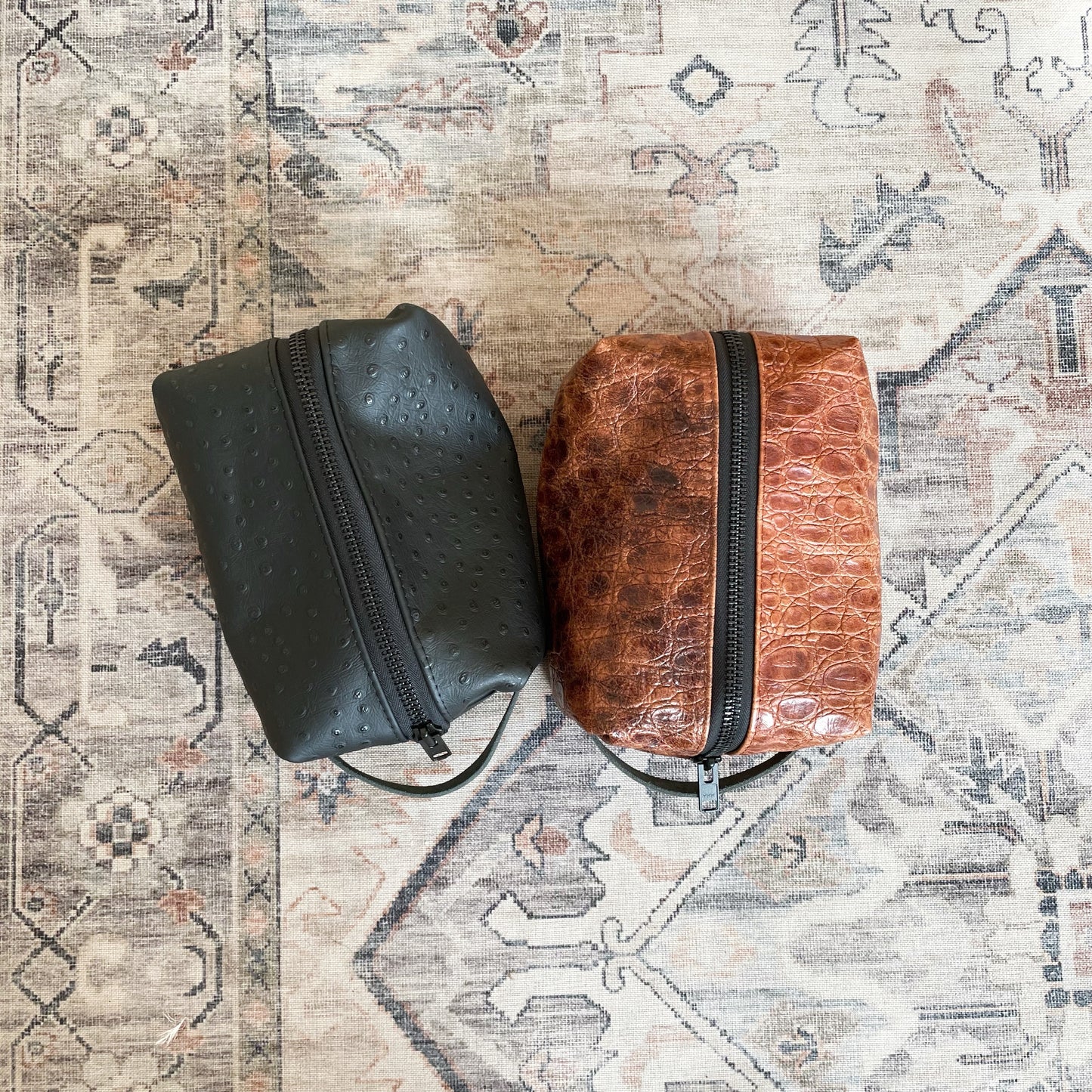 Leather Dopp Travel Bag
