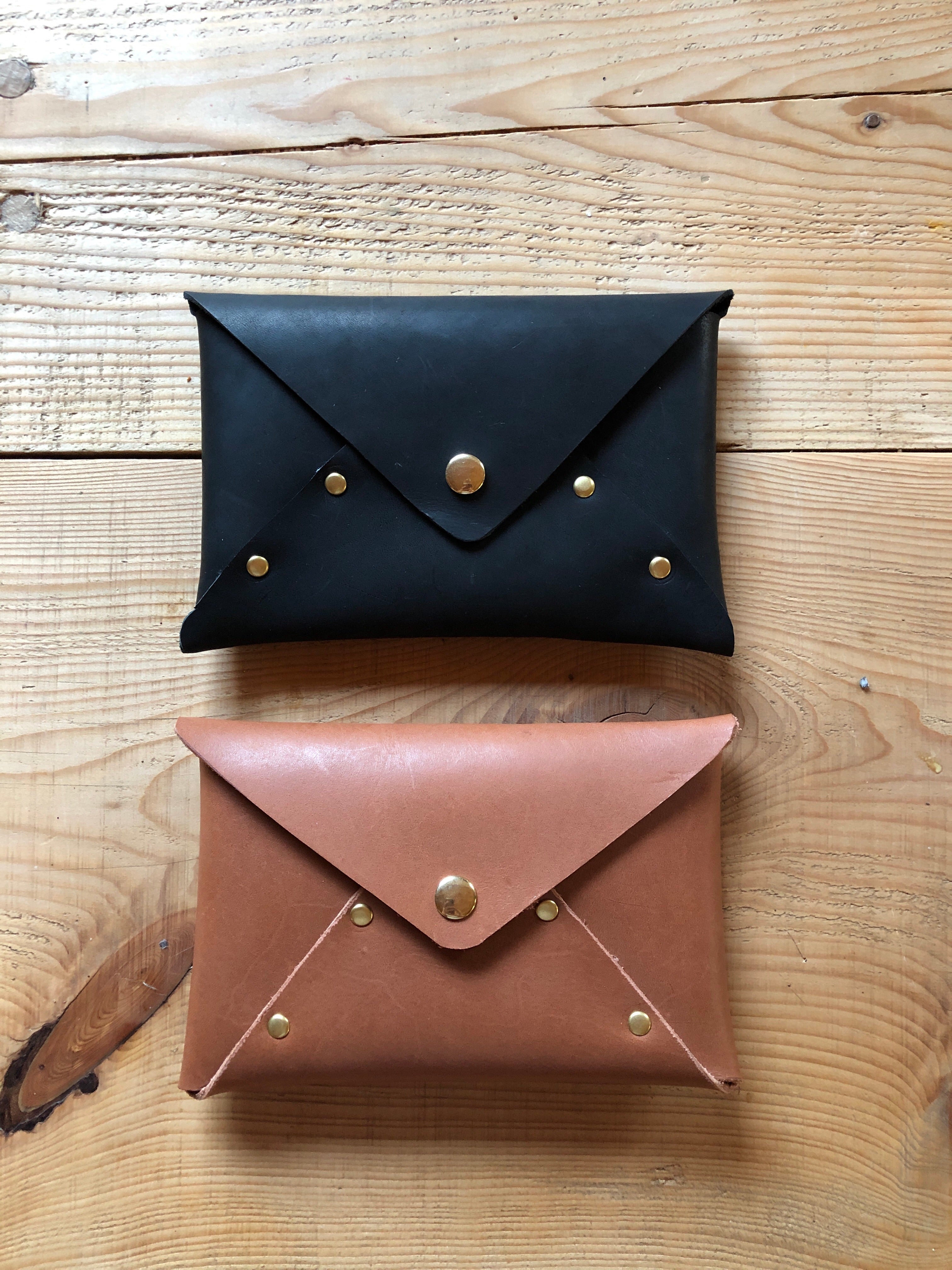 Rivet Envelope Clutch Bag Women Pu Leather Handbags Purse - Temu